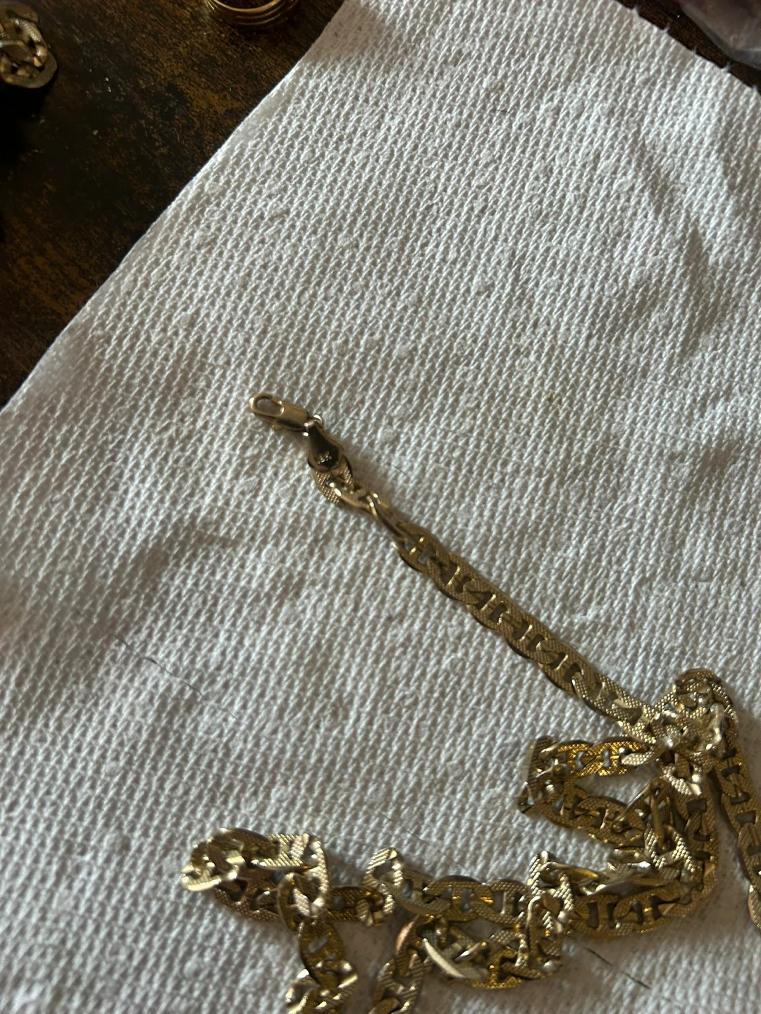 18 carrot Gold Mariner Link Chain - photo 2