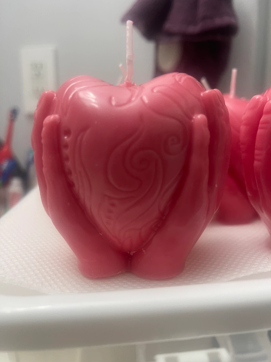 Heart Shaped Hand Candle