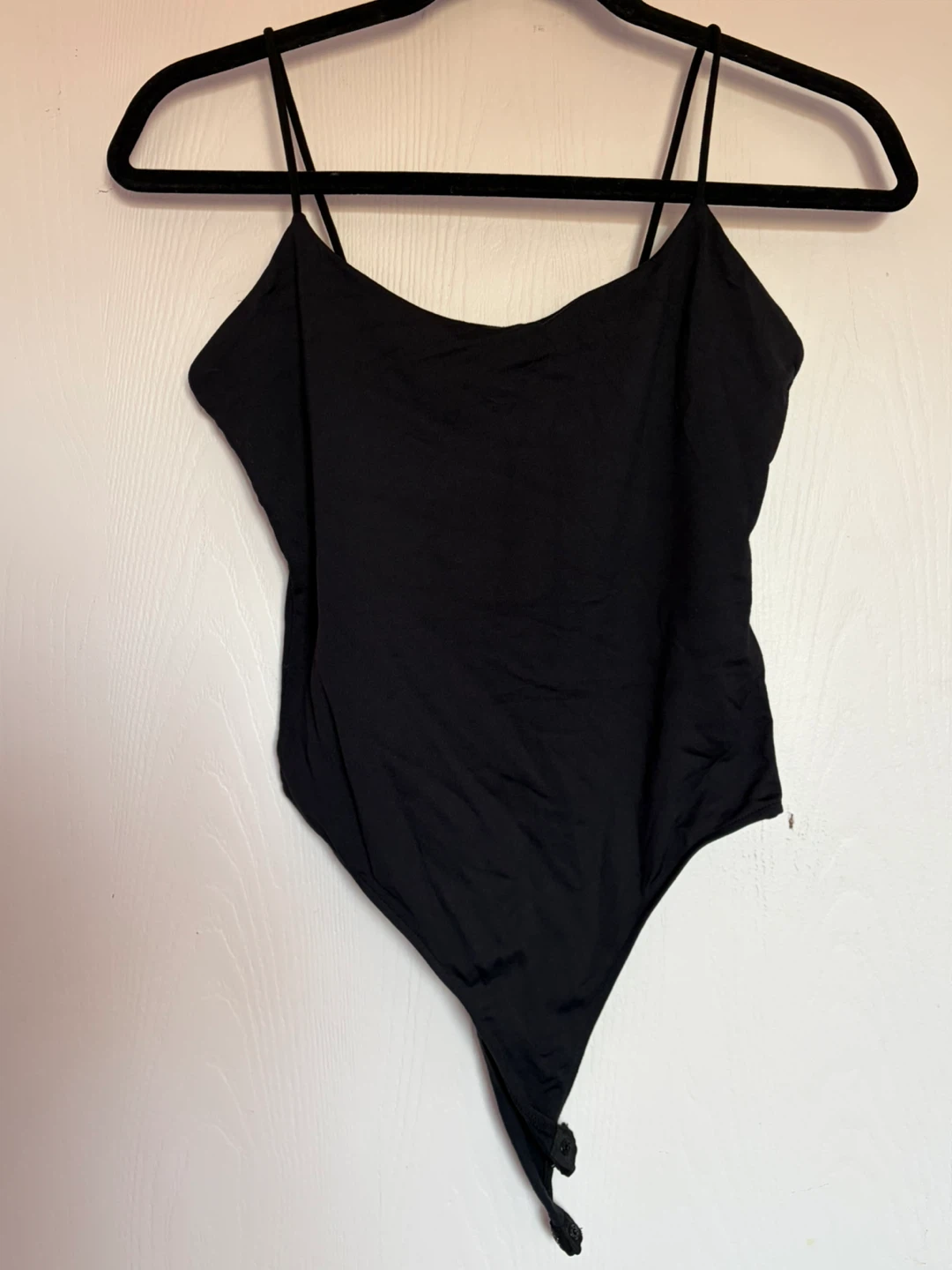 Zara Black Spaghetti Strap Bodysuit Size Medium - photo 5
