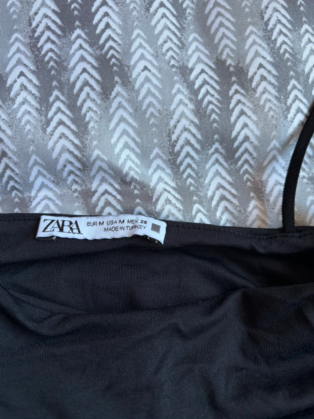 Zara Black Spaghetti Strap Bodysuit Size Medium - photo 3