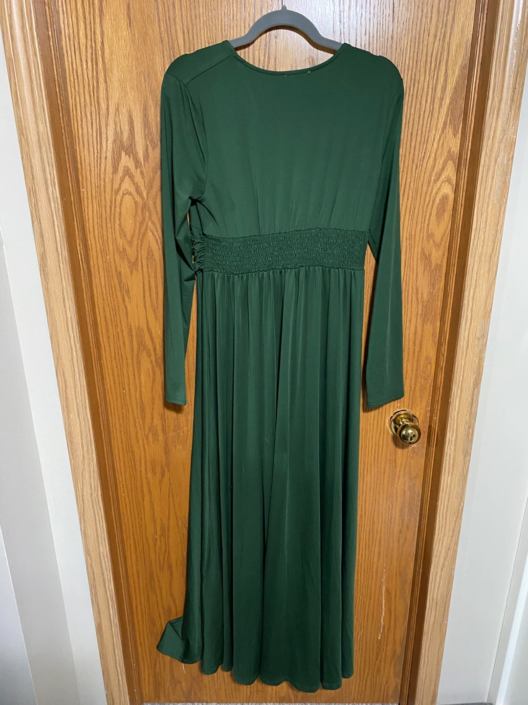 Baltic Born Sasha Ruched Forest Green Maxi Dress - photo 4