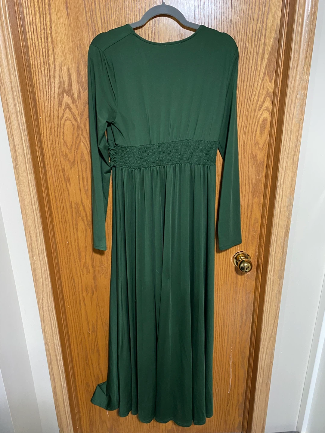 Baltic Born Sasha Ruched Forest Green Maxi Dress - photo 5