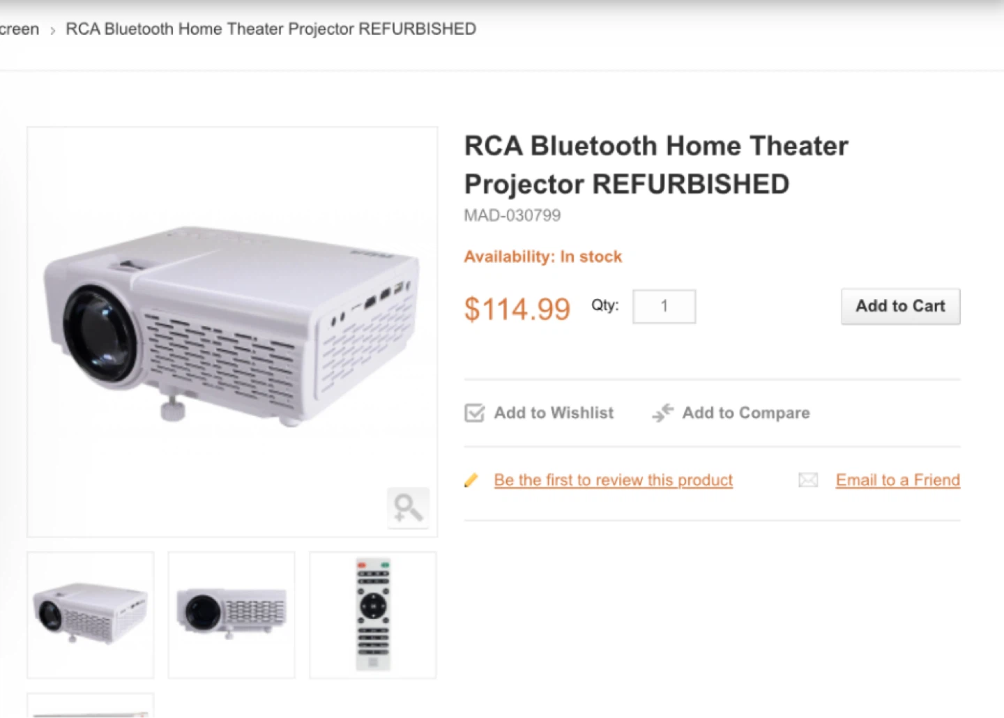 RCA Bluetooth Home Theater Projector 🏆 - photo 2
