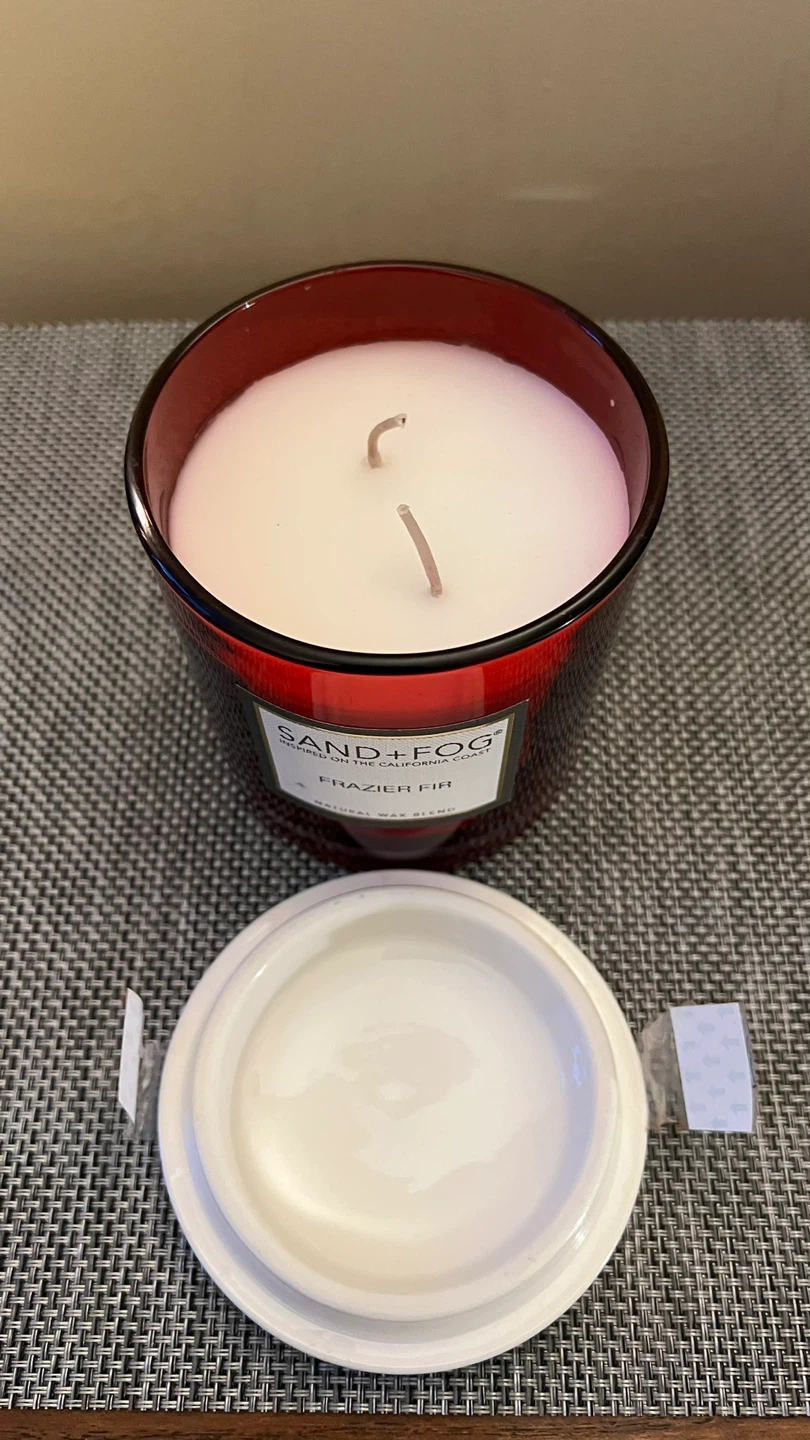 Sand & Fog 14 oz Frazier Fir Two-Wick Candle with Ceramic Lid - photo 3