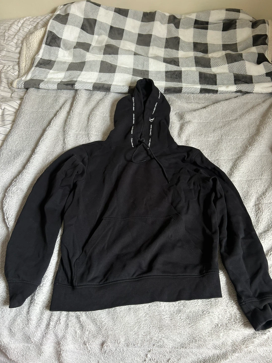 Calvin Klein Jeans Black Hoodie Size S