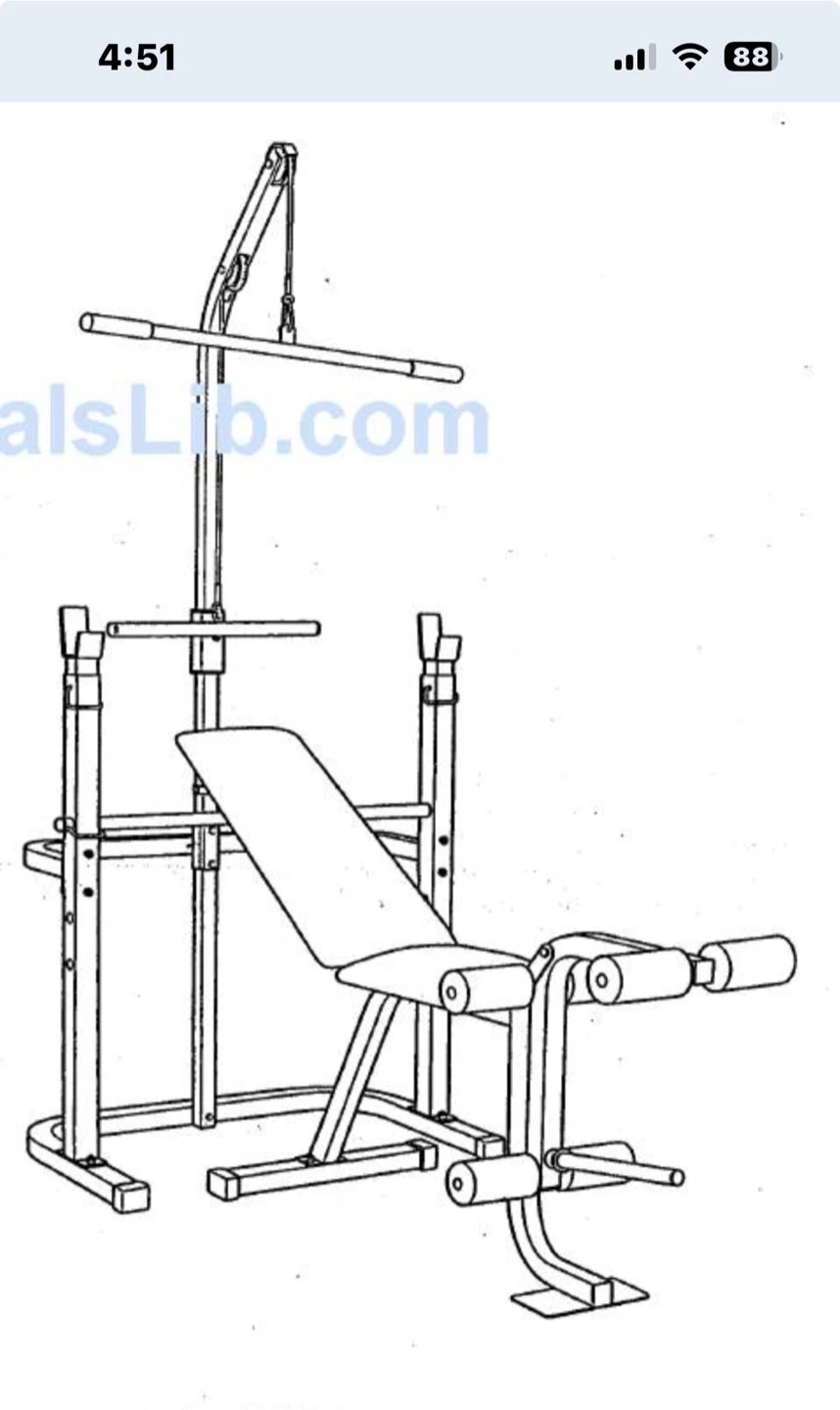 Weider 1150 Home Gym Machine - photo 3