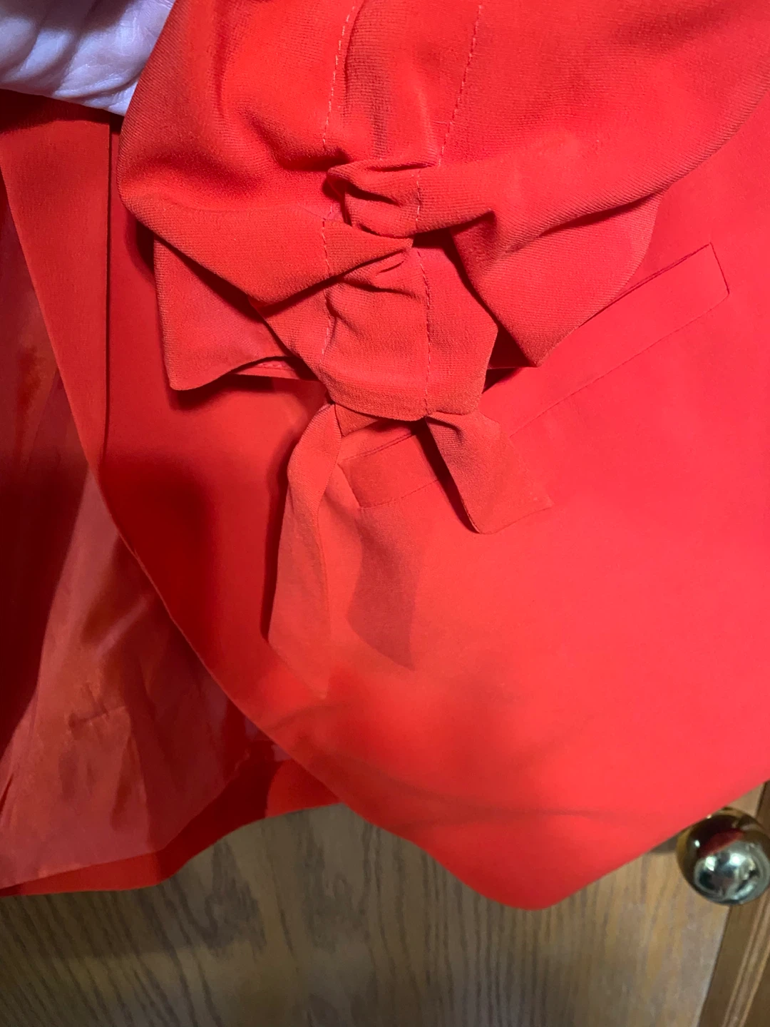 3/4 sleeve blazer with ruching and ties on sleeve so cute - photo 3