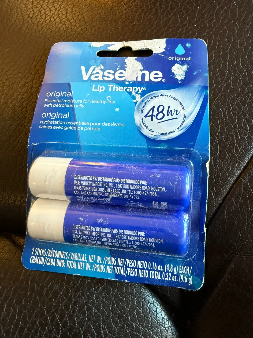 Vaseline Lip Therapy Original - 2 Sticks🏆