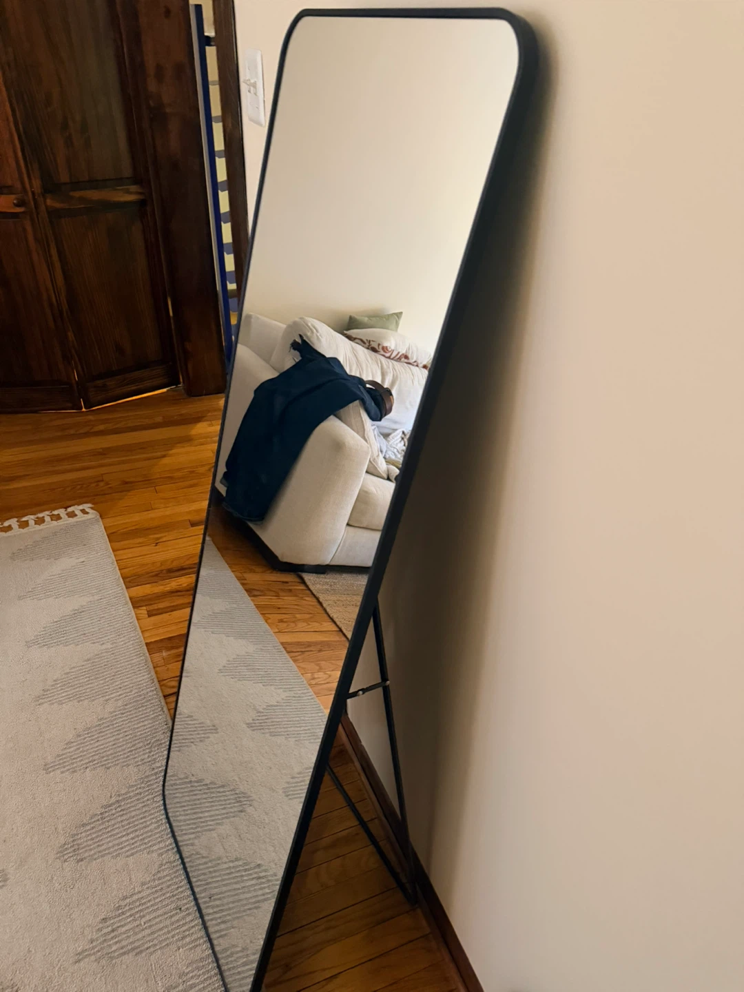 Full Length Mirror - Black Frame - 21"x56" - photo 2