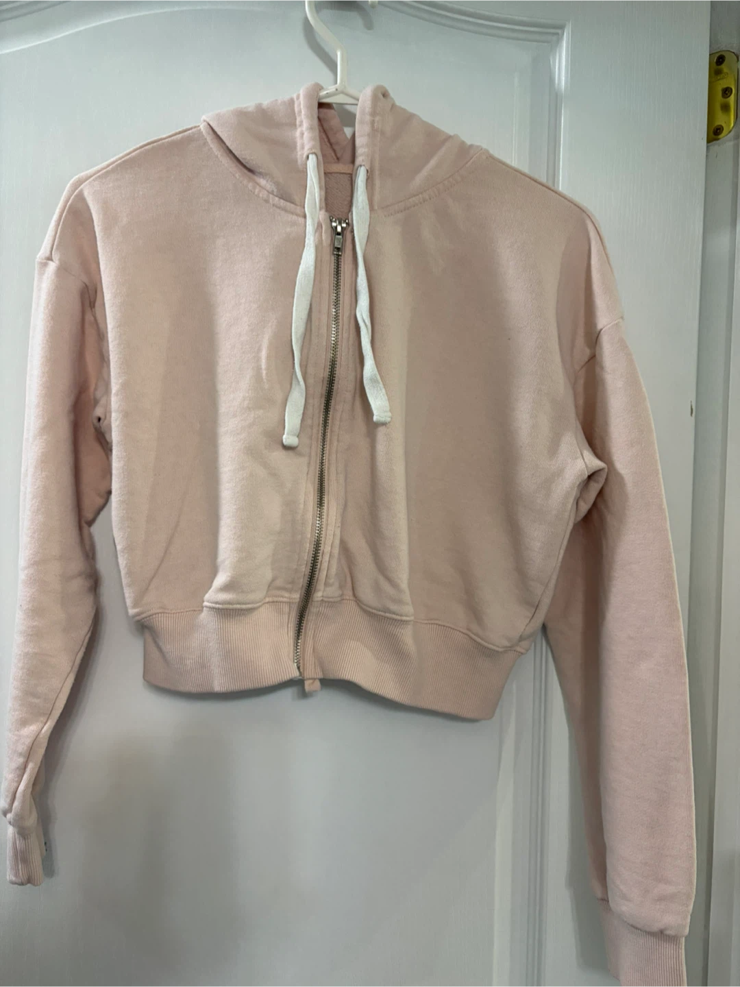 Cropped Zip-Up Hoodie