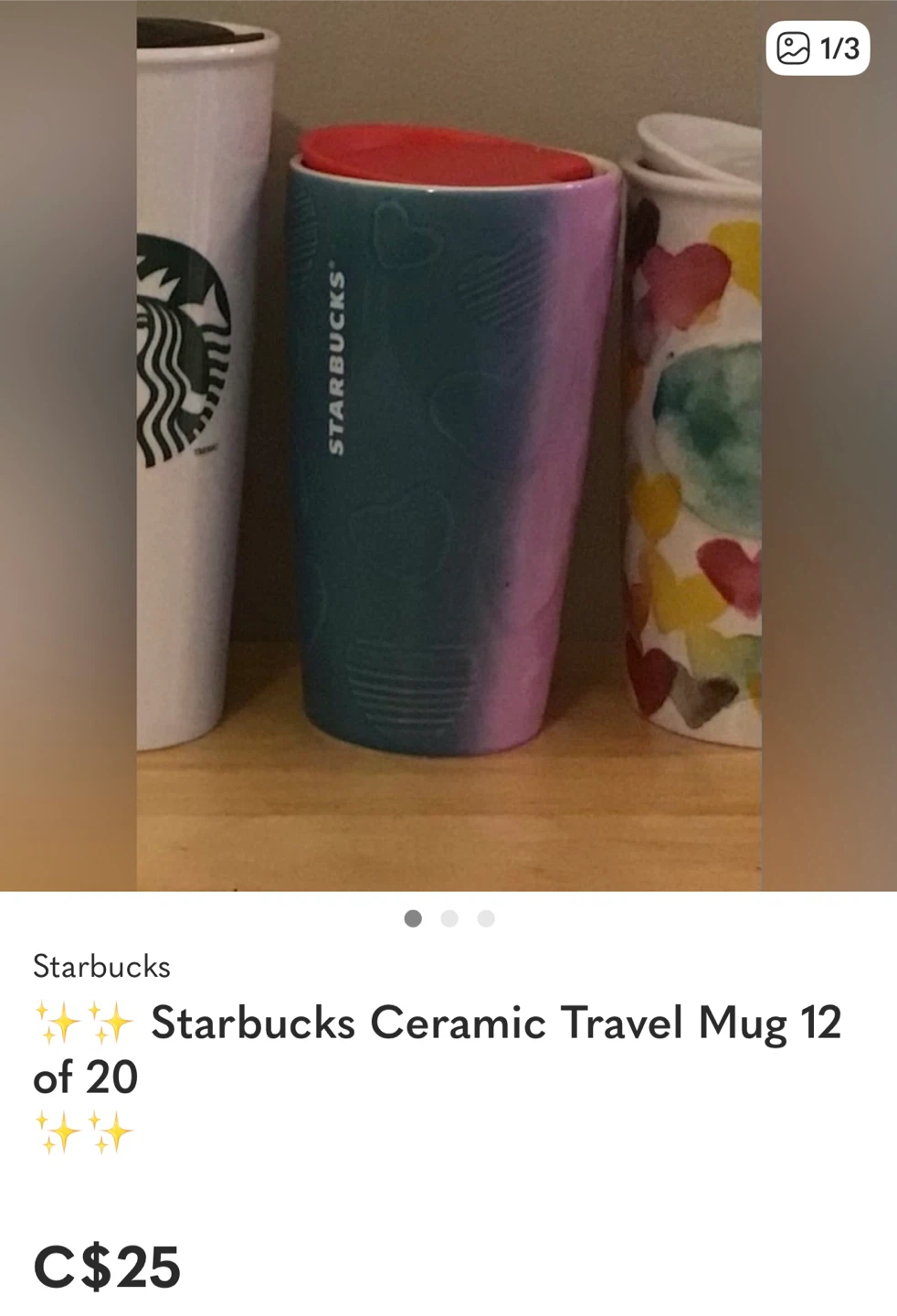 ✨✨Starbucks Ceramic Travel Mug 12 of 20 🏆