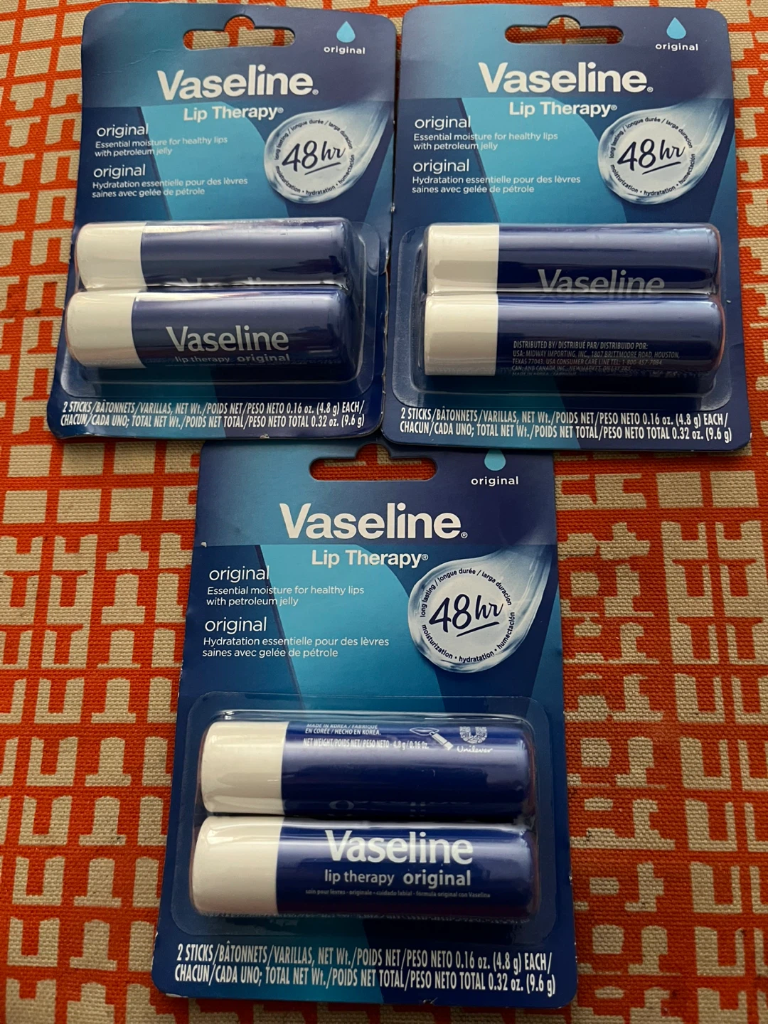 Vaseline Lip Therapy Original 2-Pack