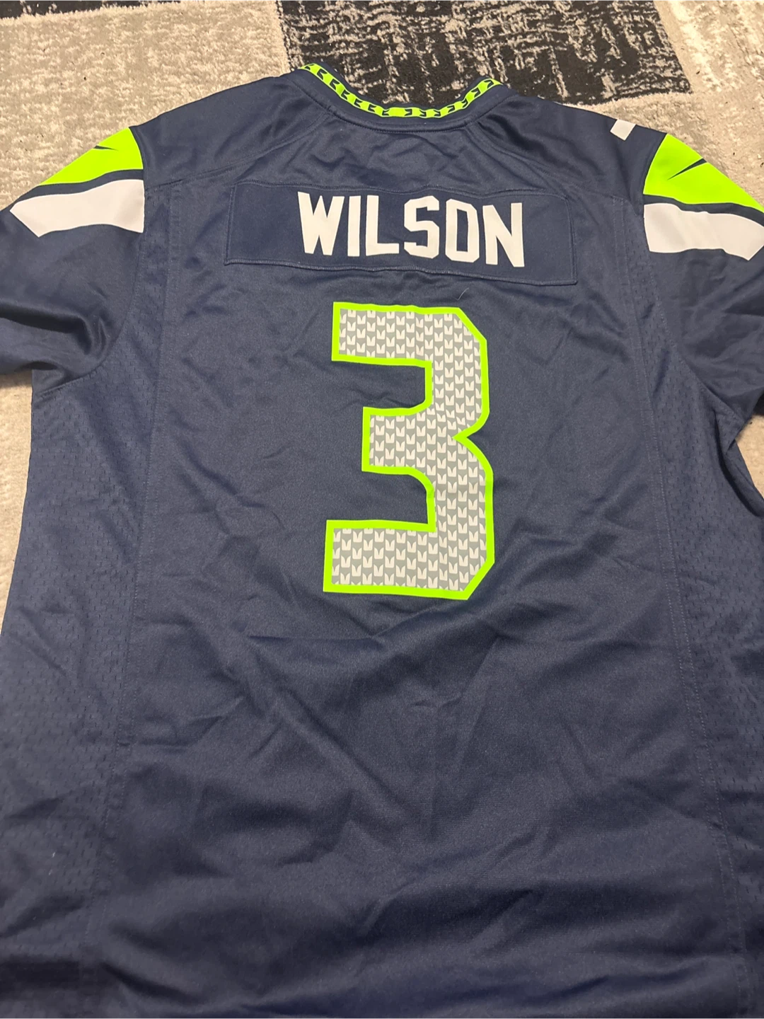 Nike Seattle Seahawks Wilson #3 Super Bowl XLIX Jersey Size L - photo 2