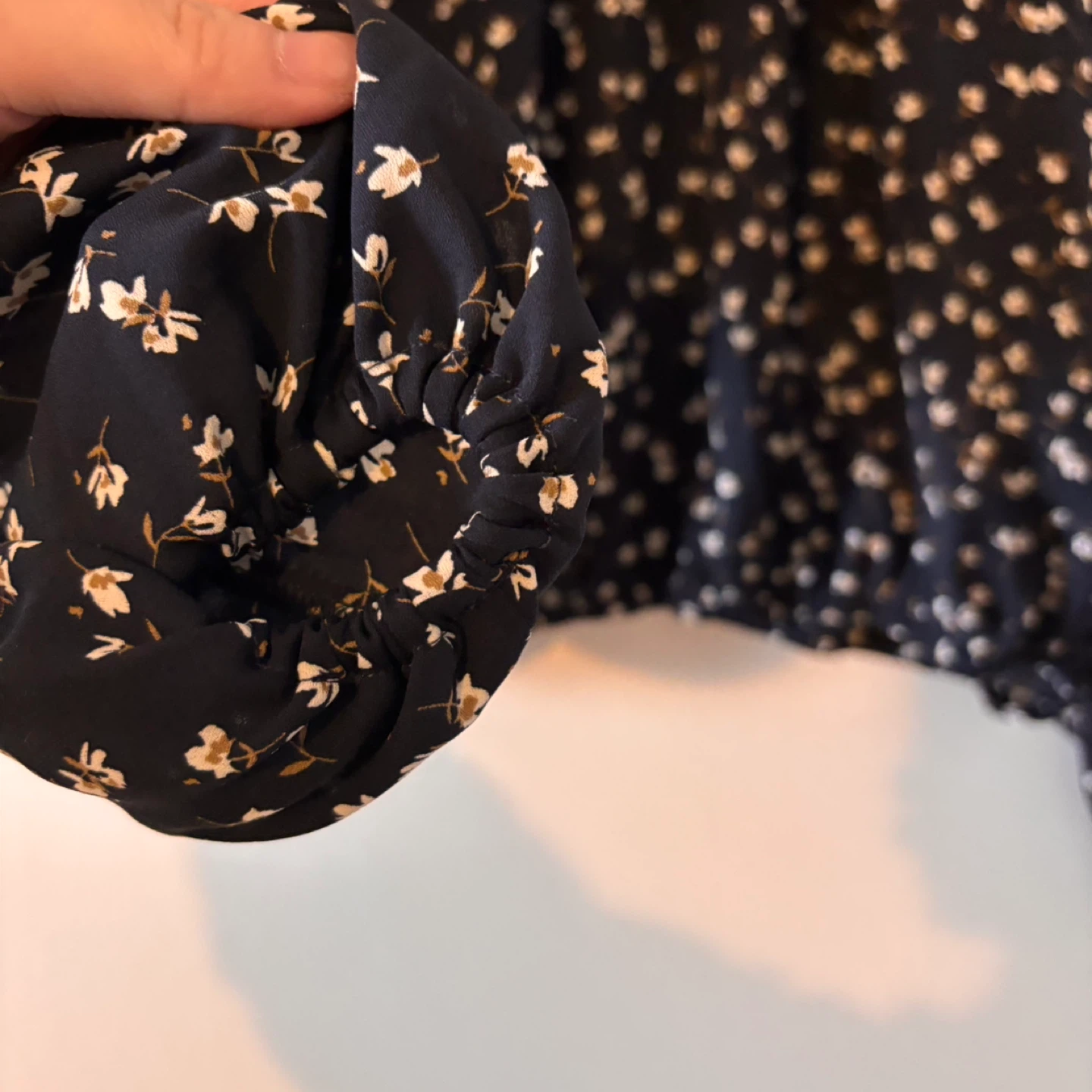 Oak + Fort Floral Print Long Sleeve Blouse Size S - photo 3