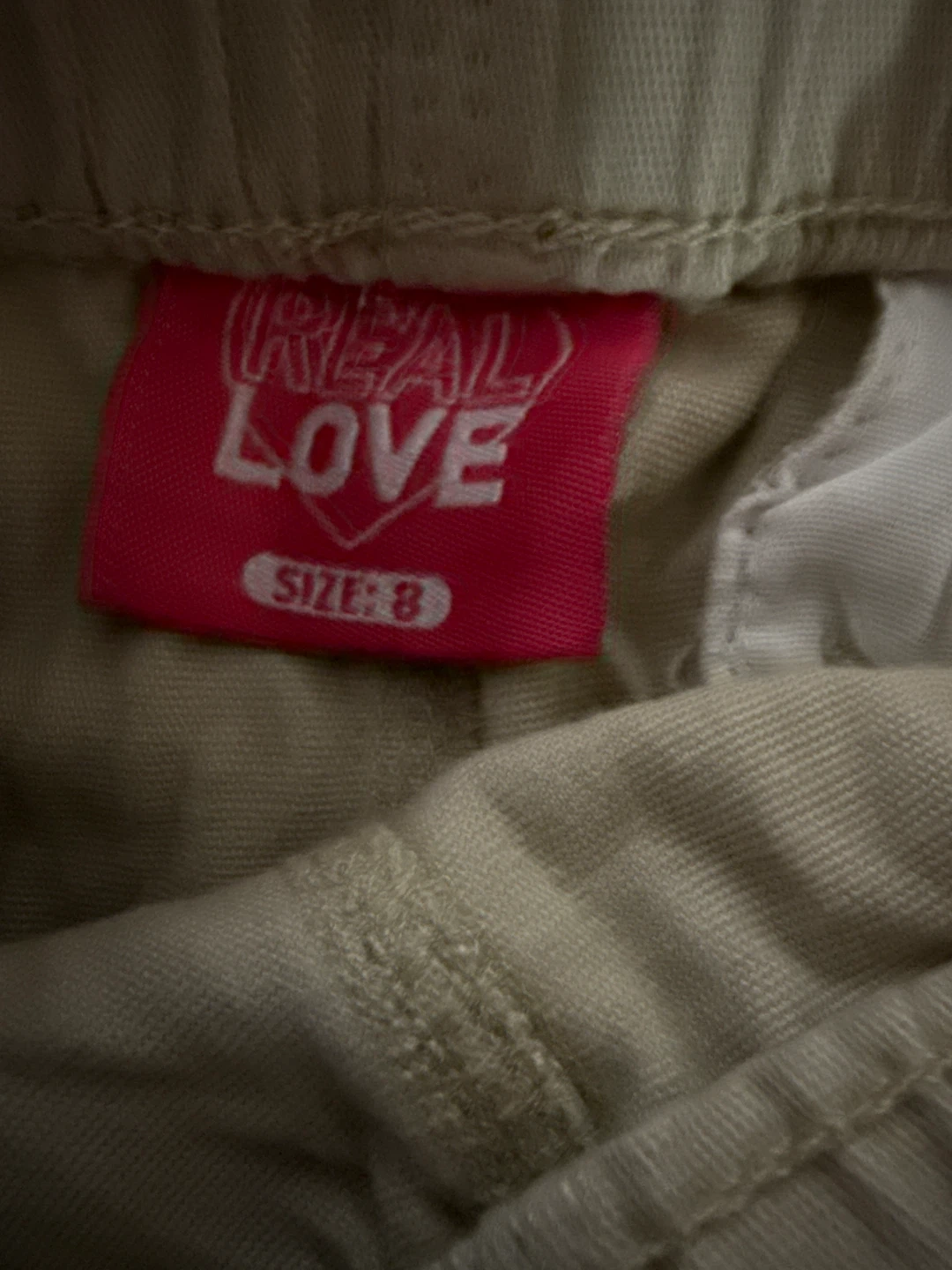 Real Love Embroidered Cargo Pants Size 8 - photo 2