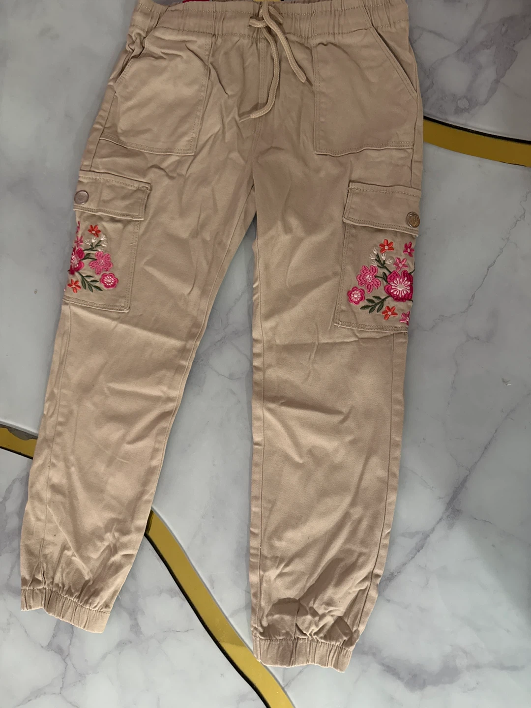 Real Love Embroidered Cargo Pants Size 8