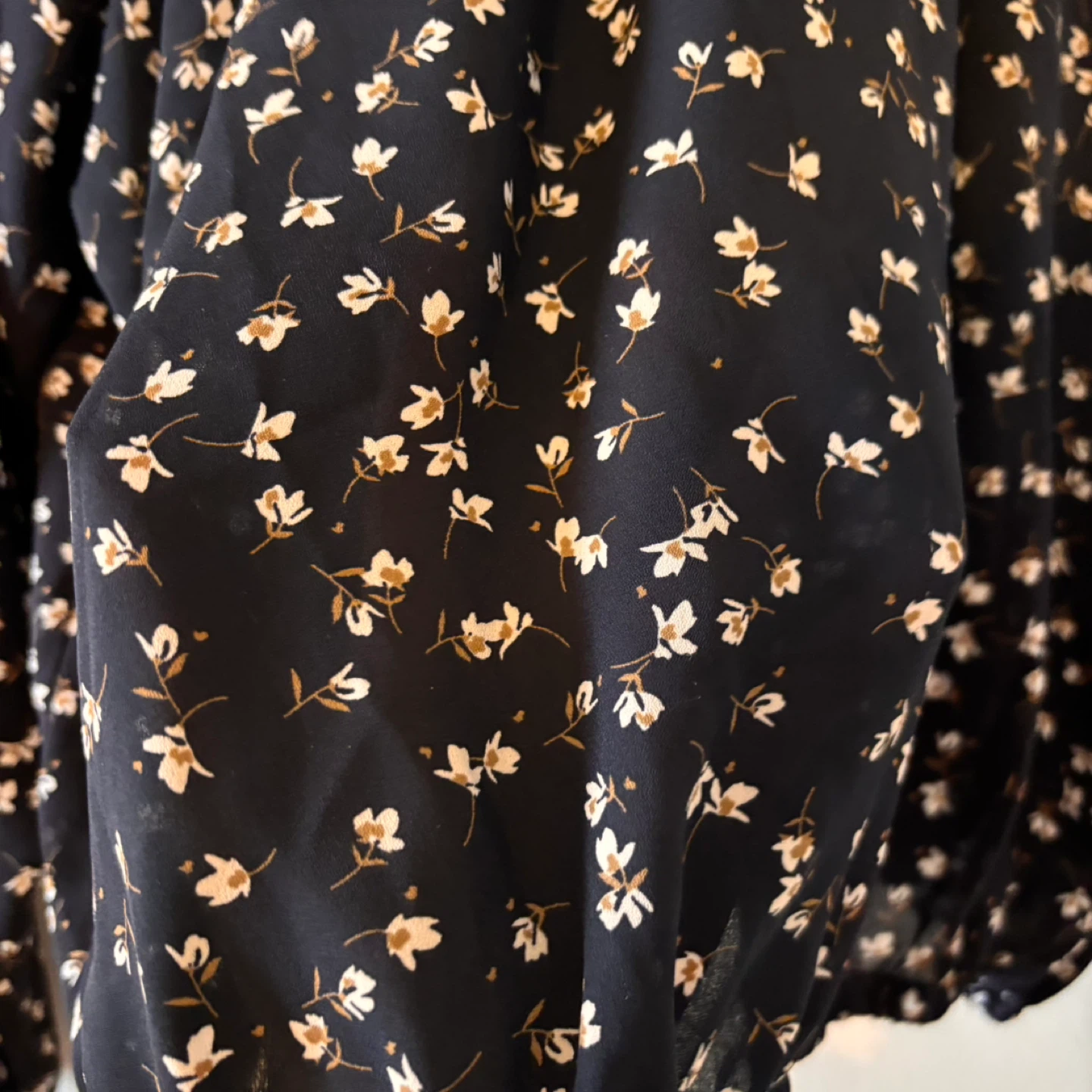 Oak + Fort Floral Print Long Sleeve Blouse Size S - photo 4