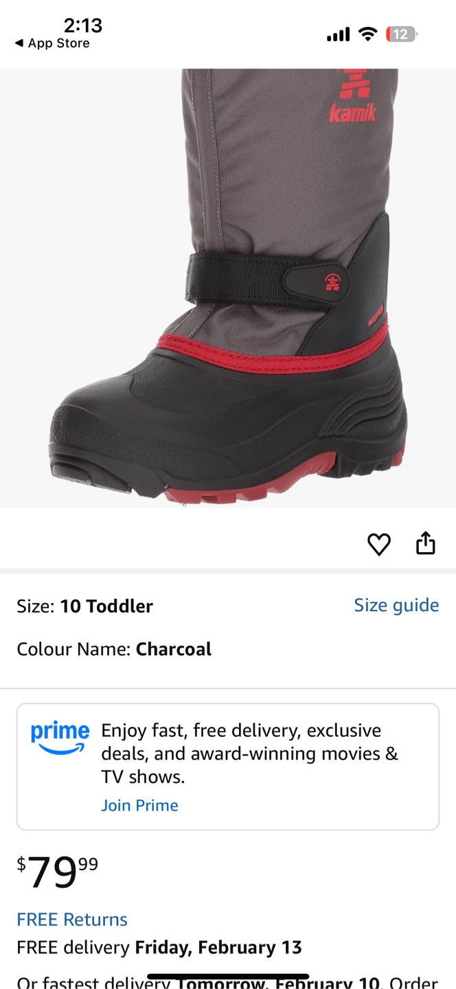Kamik Waterproof Toddler Winter Boots - Size 33_34 - photo 5