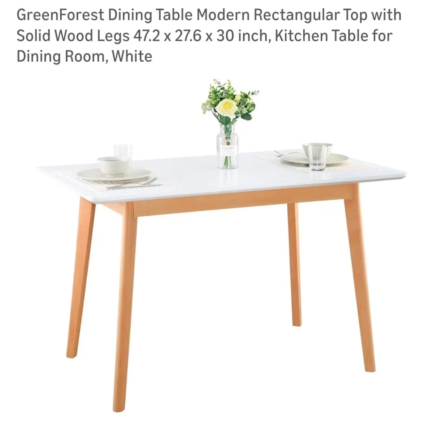 New in box Dining Table - White