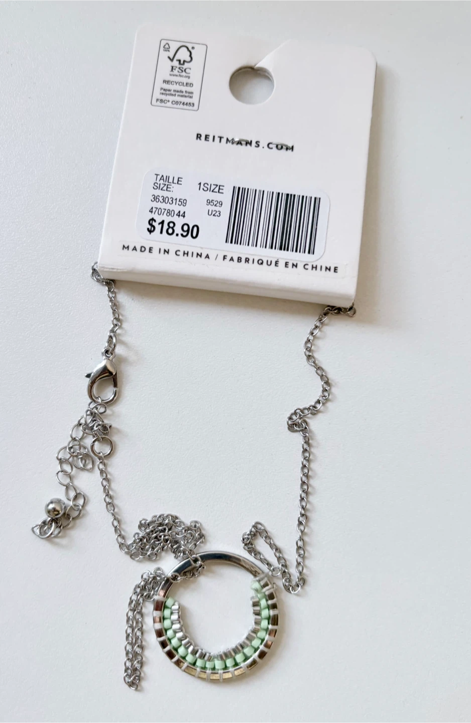 Beaded Hoop Earrings and Necklace Set (new)🏆 - photo 3