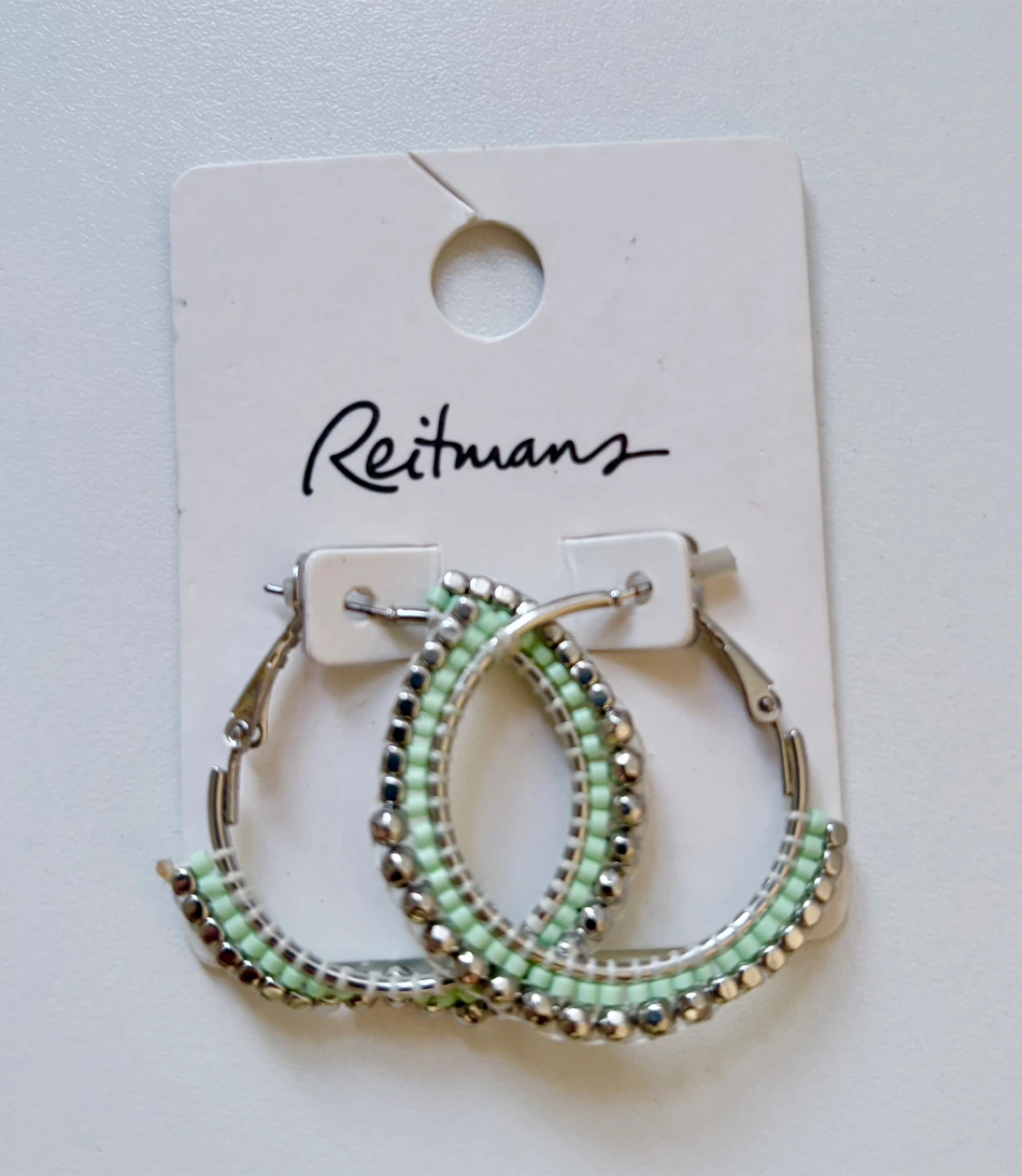 Beaded Hoop Earrings and Necklace Set (new)🏆 - photo 2