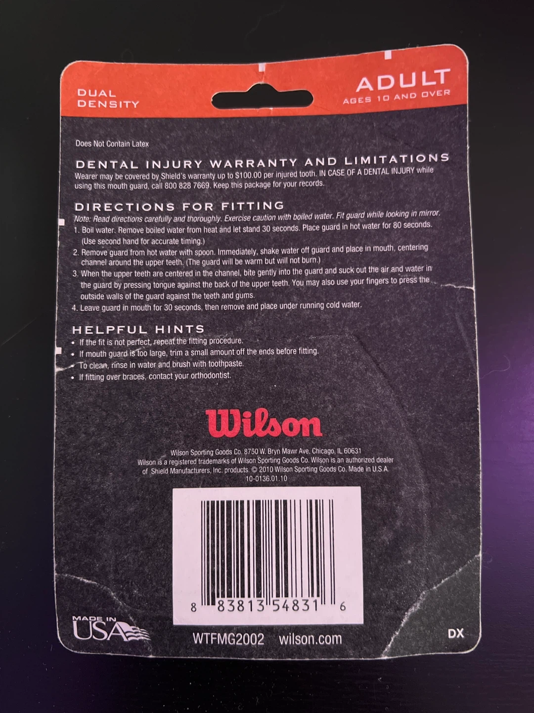 Wilson Adult Dual Density Mouth Guard 🏆 - photo 2