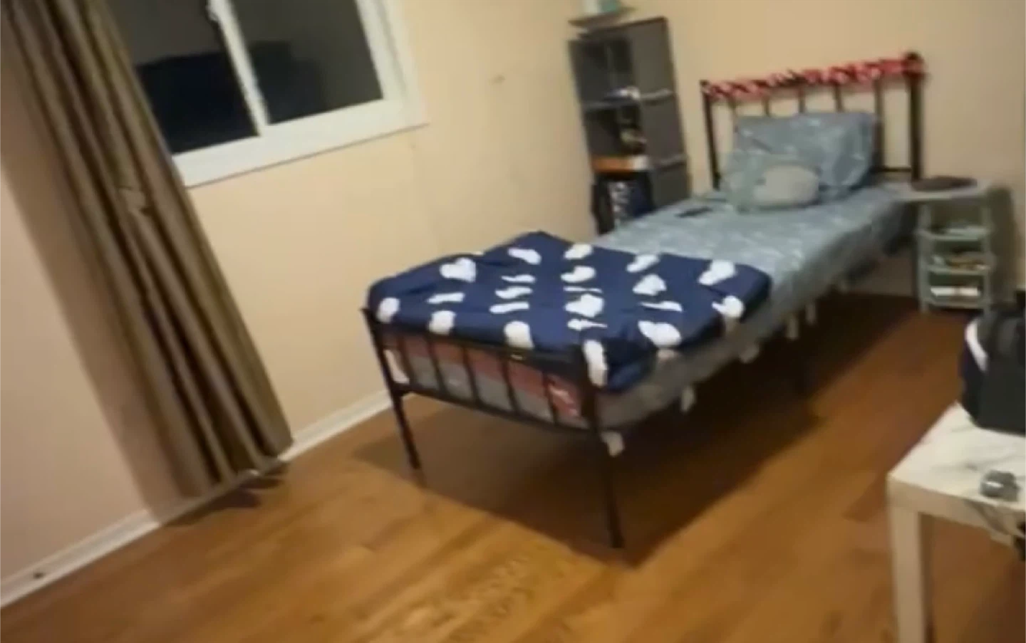 Twin Bed Frame with Duvet Cover and Pillows - photo 2