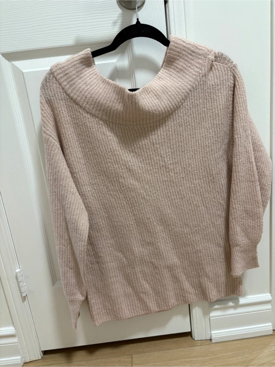 Medium Free Womens Pink Knit winter soft 🏆Sweater