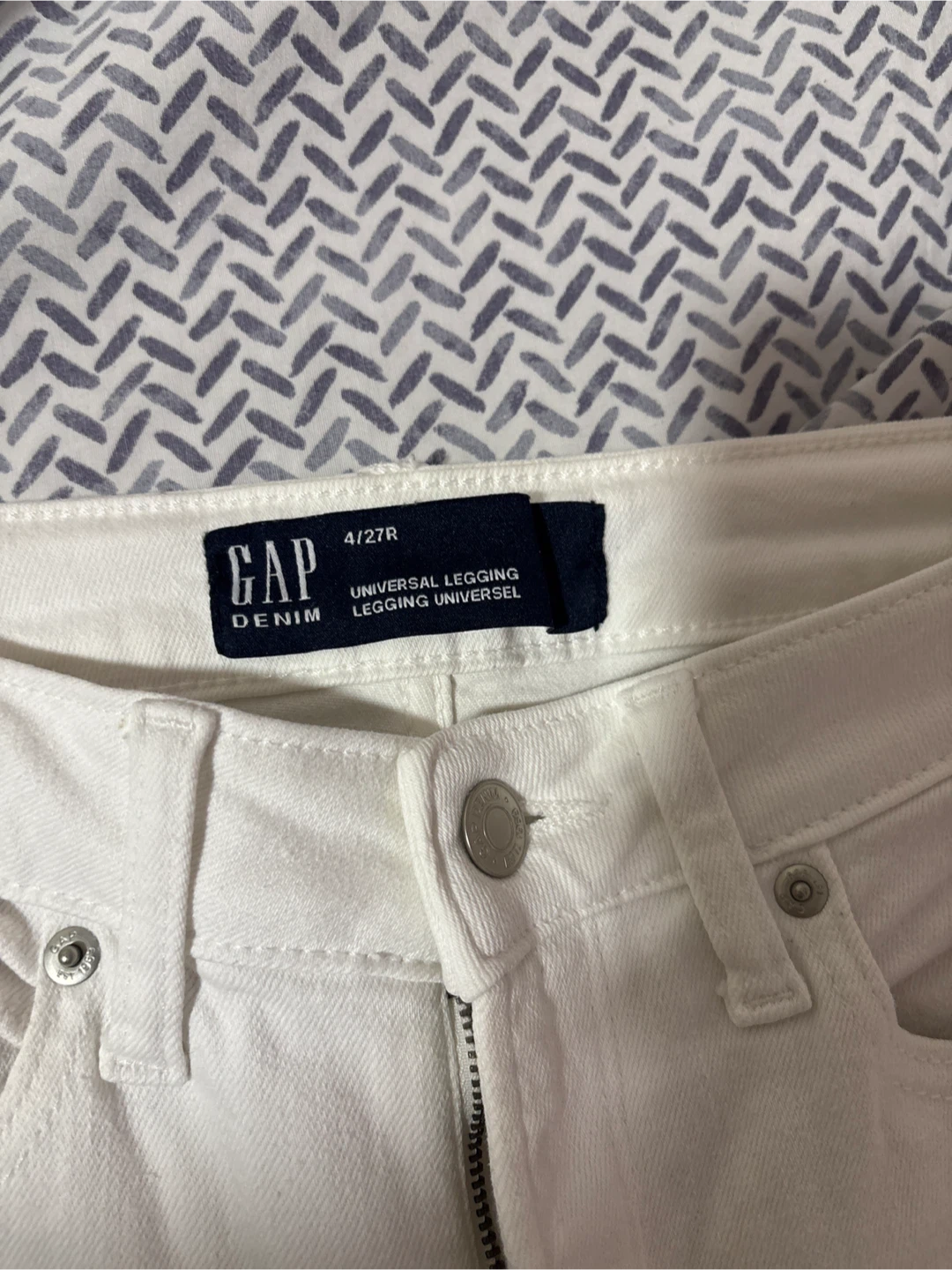 GAP White Universal Legging Jeans Size 4/27R - photo 2
