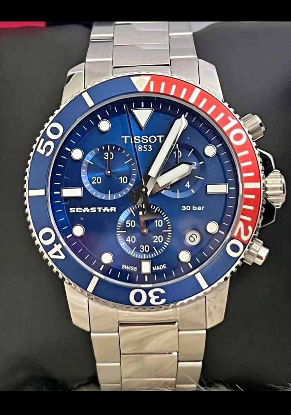 Brand New, authentic Tissot Men’s Seastar Chronograph Watch