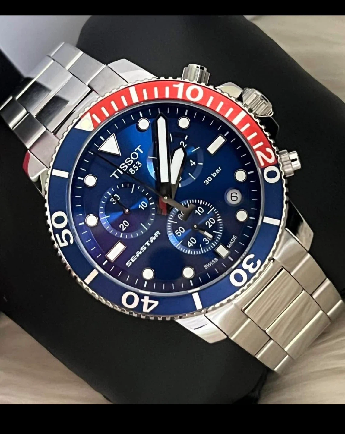 Brand New, authentic Tissot Men’s Seastar Chronograph Watch - photo 2