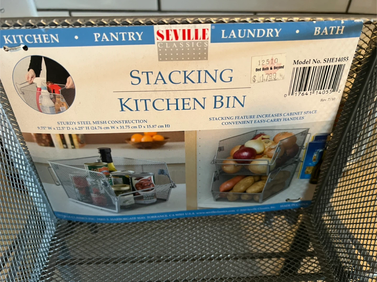 Seville Classics Stacking Kitchen Bin 🏆 - photo 3