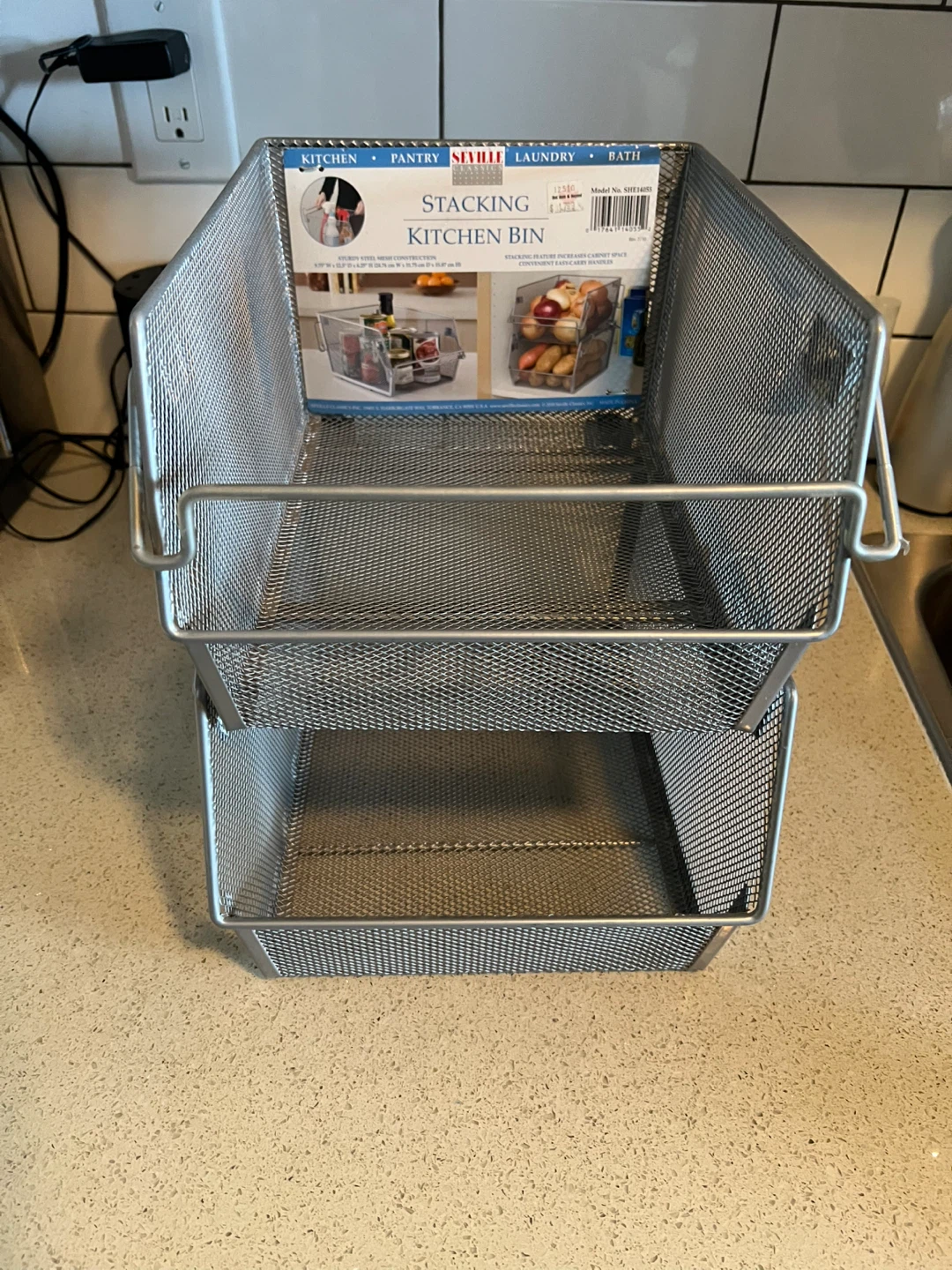 Seville Classics Stacking Kitchen Bin 🏆