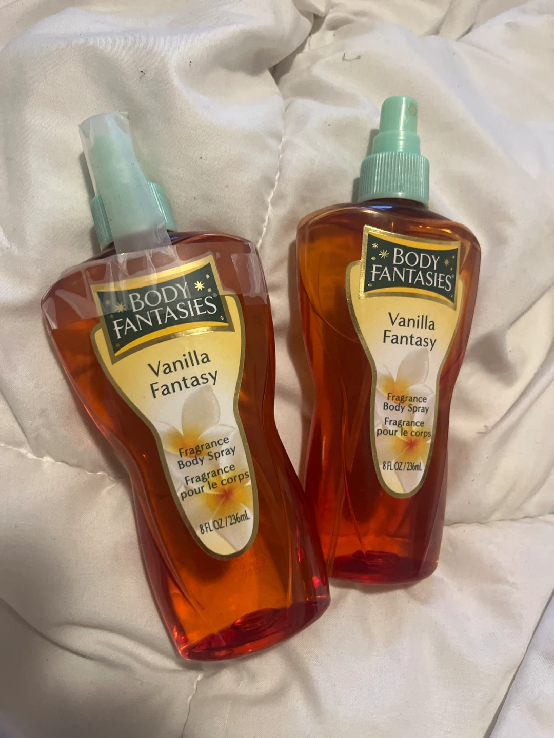 Body Fantasies Vanilla Fantasy Fragrance Body Spray 8oz (2 Pack)