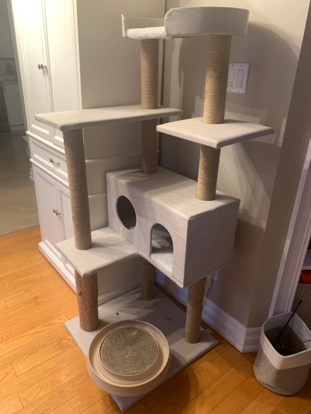 Multi-Level Cat Tree Condo with Scratching Post - photo 2
