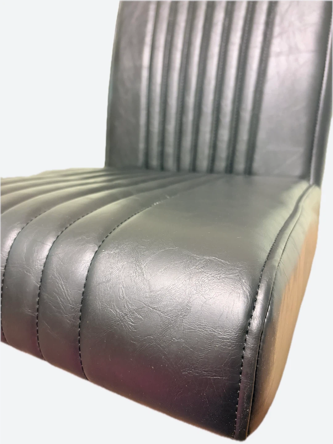 2 Brand New Black Leather chairs