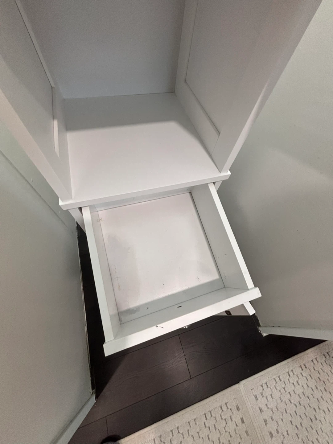 🏆 White Tall Storage Cabinet with Drawer and Doors - photo 4