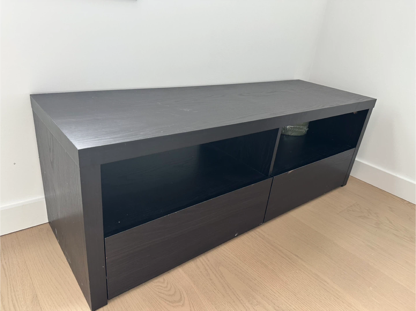 Black TV Stand with Storage