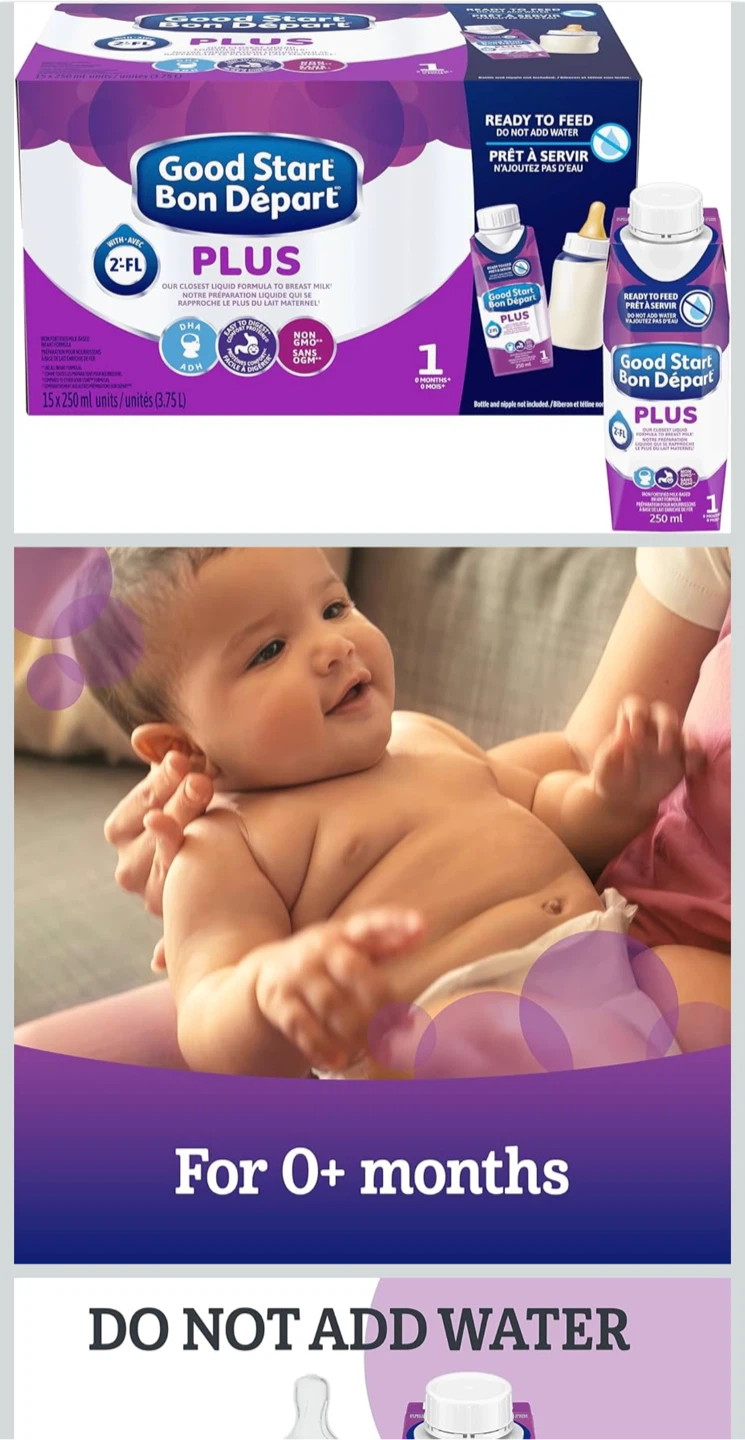 Good Start Bon Départ PLUS Ready to Feed Formula 15x250ml