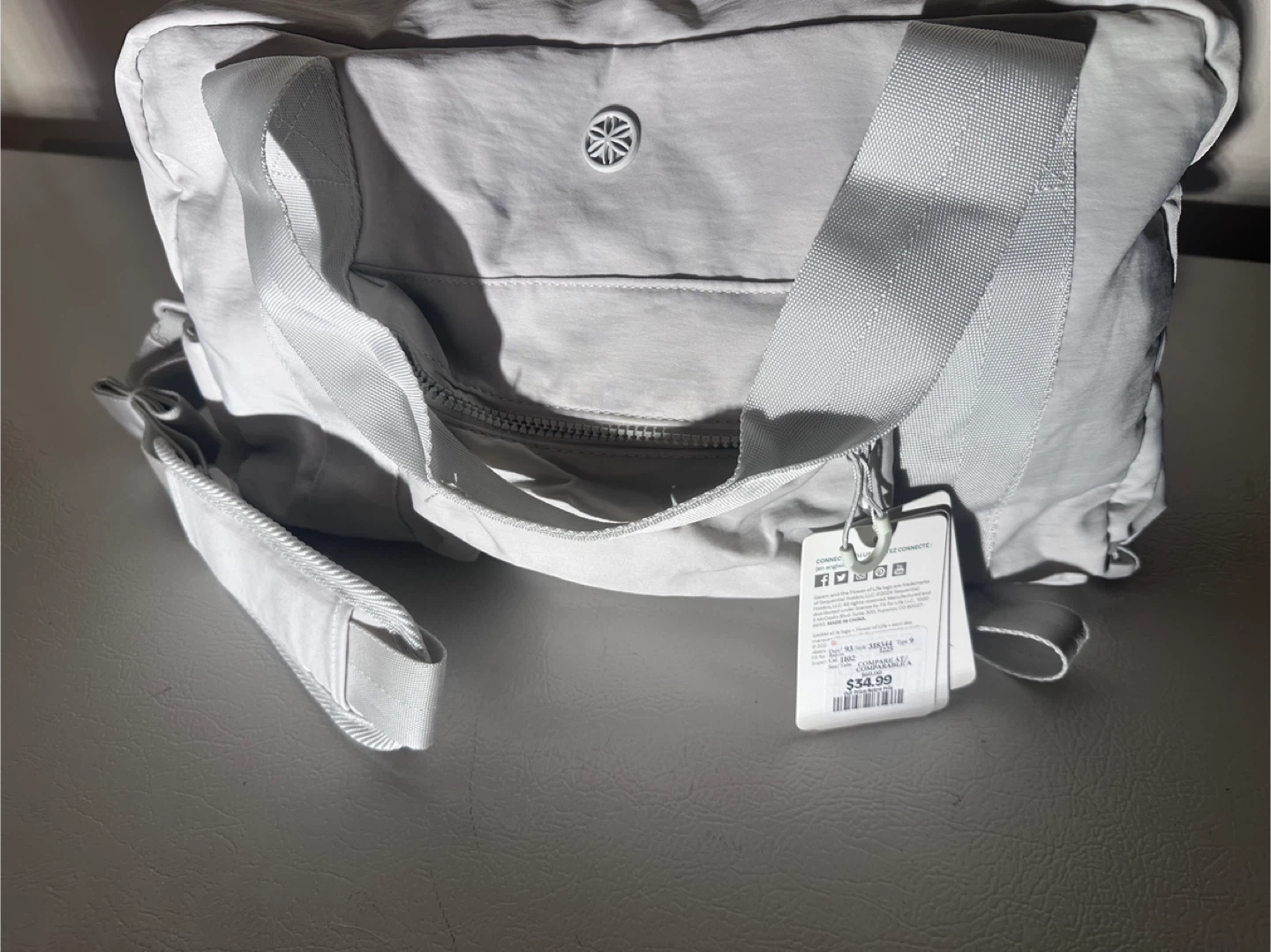 Gaiam Grey Duffle Bag Backpack - photo 3