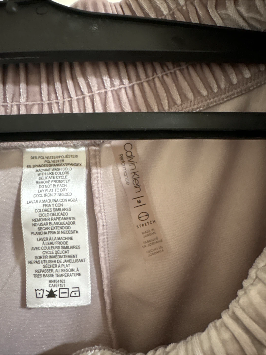 Calvin Klein Performance Velvet Joggers - Pink - photo 2