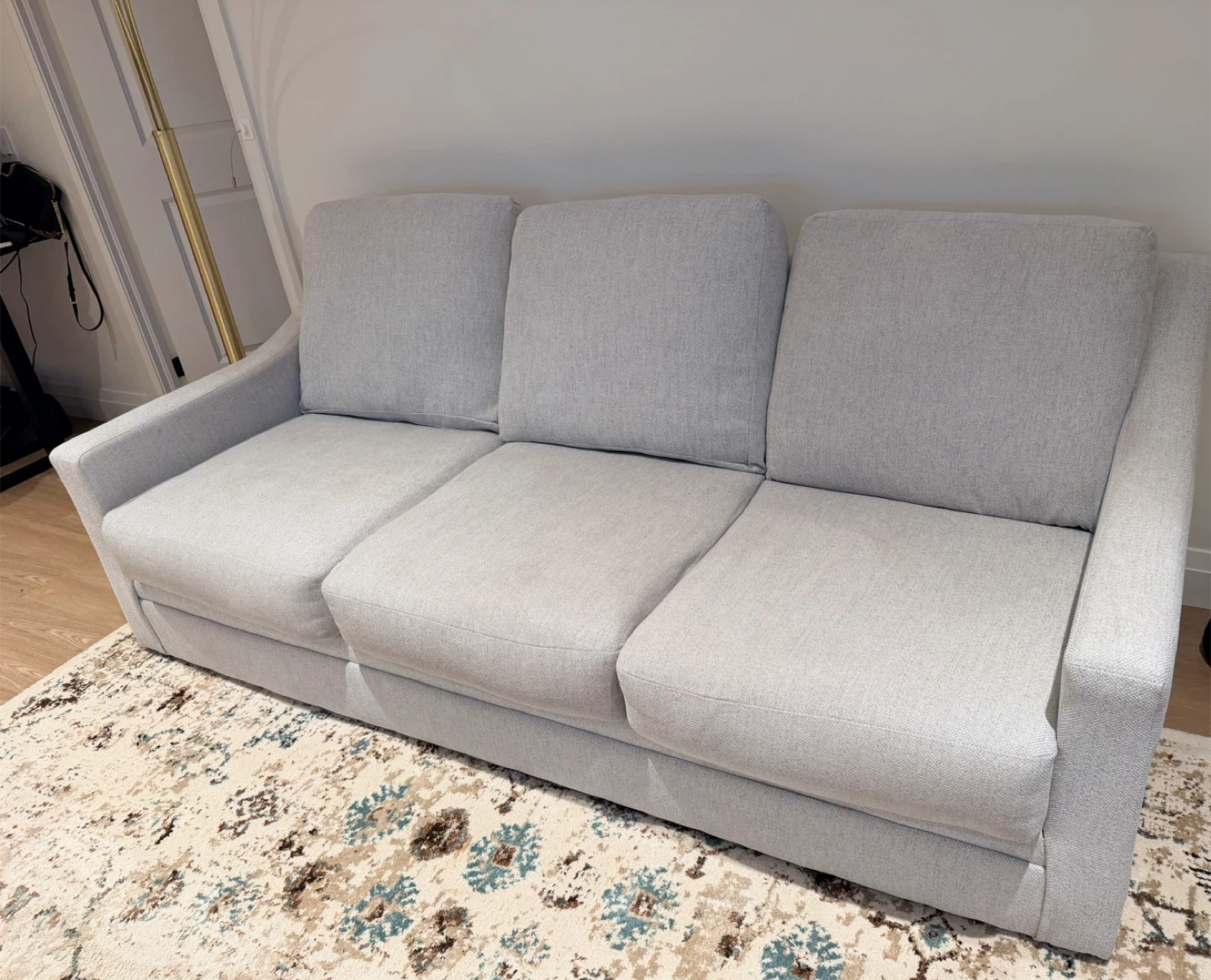 Grey 3-Seater Sofa - photo 3