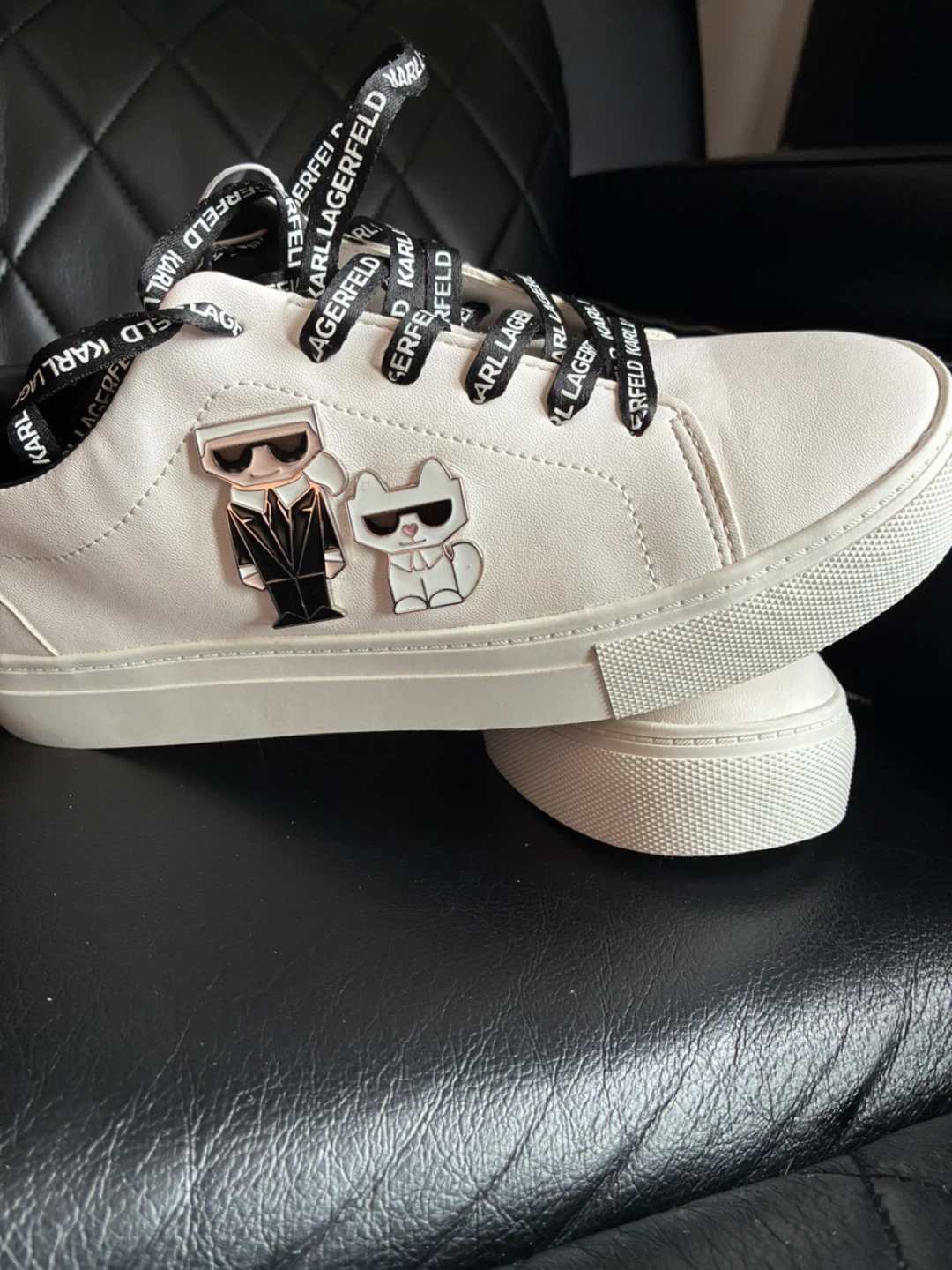Karl Lagerfeld Karlito Cat & Suit sneakers white leather - photo 5