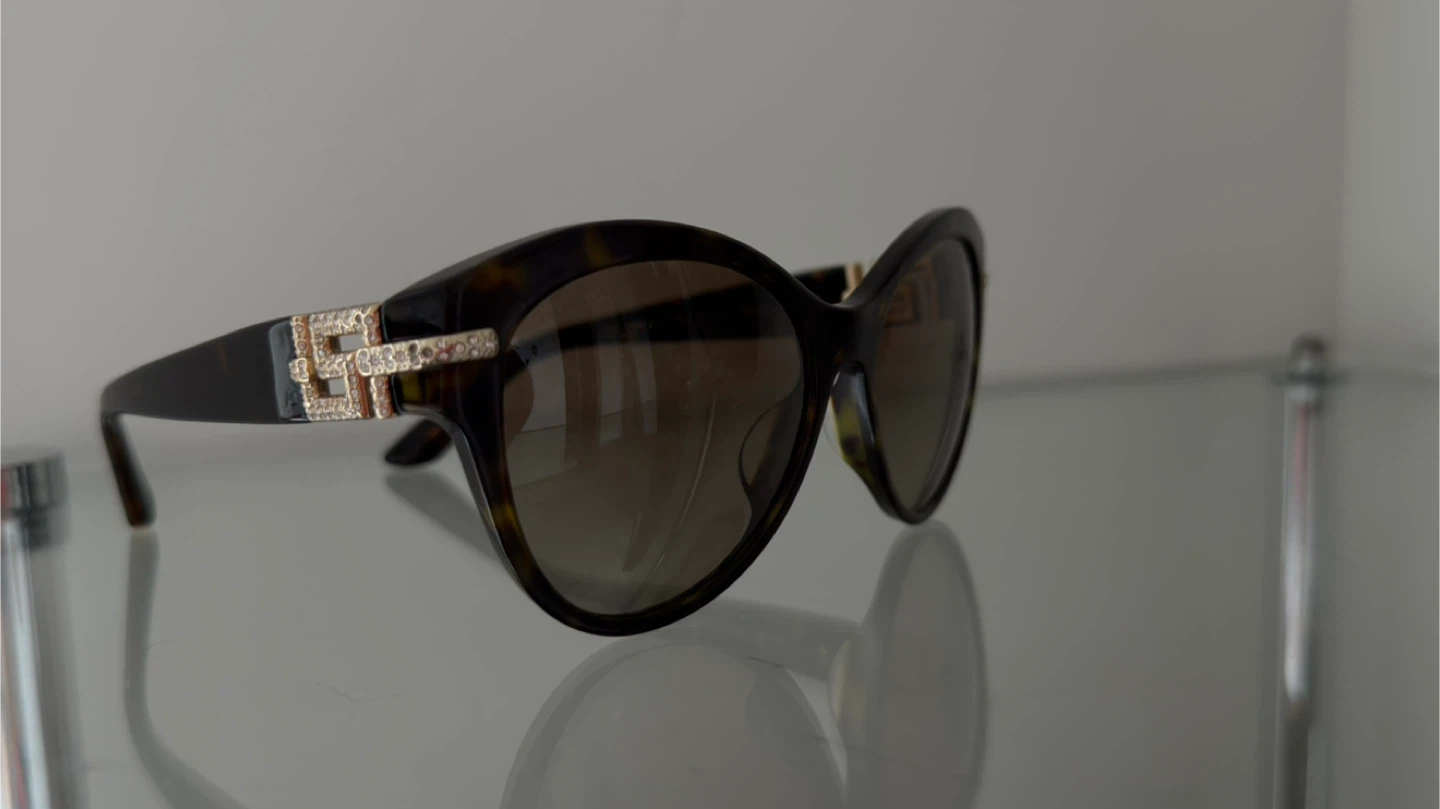 Authentic Versace Women's Rock Icons Greca Cat Eye Sunglasses