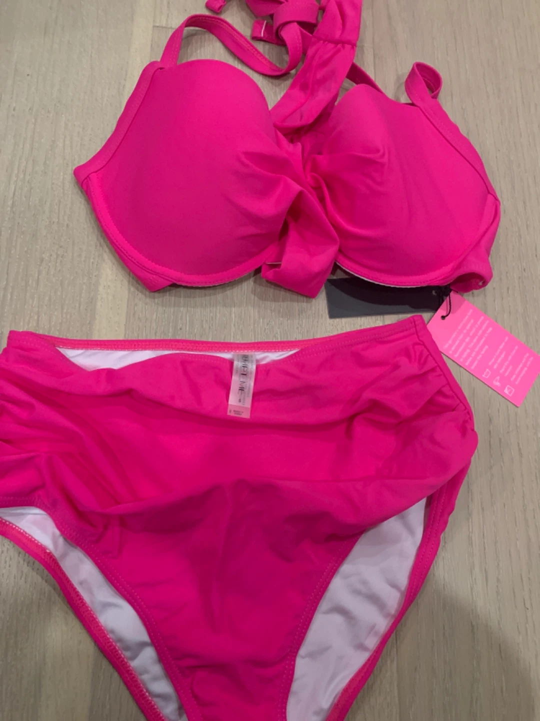 Tempt Me Pink Bikini Set Size S - photo 2