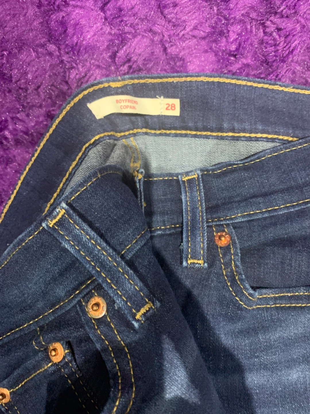 Levi's Boyfriend Jeans - Copain Fit, Size 28 - photo 3