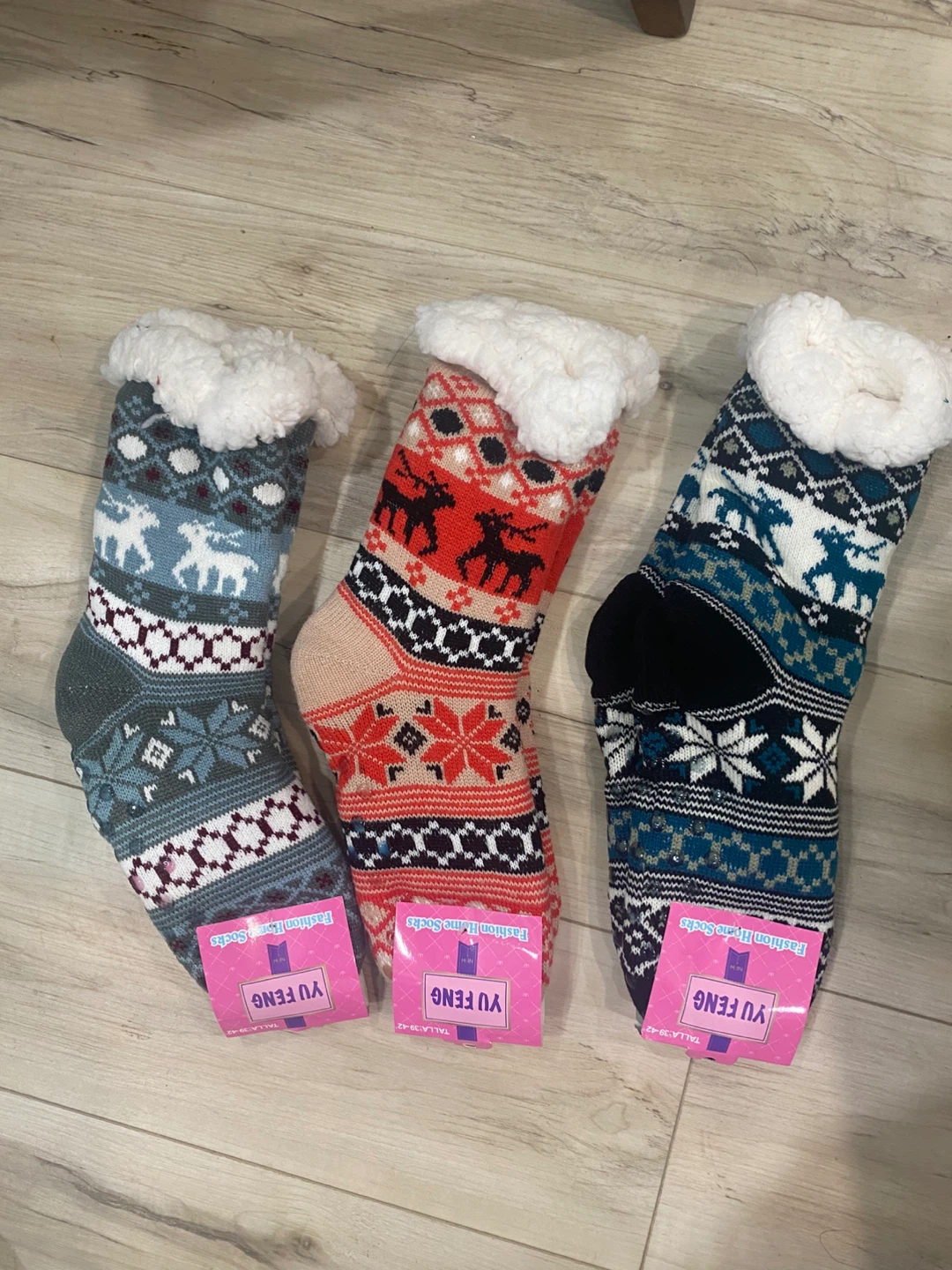 YU FENG Fashion Home Socks - Set of 3 Pairs