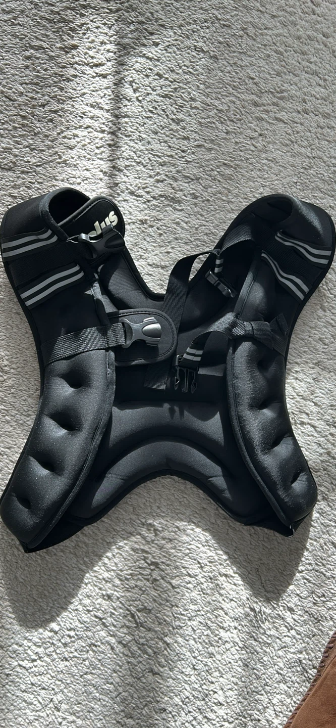 16lb Black Adjustable Weighted Vest
