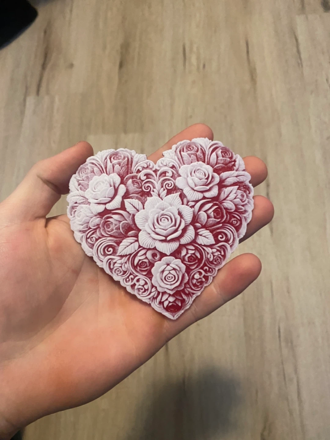 Red Heart Shaped Decorative Item - photo 3