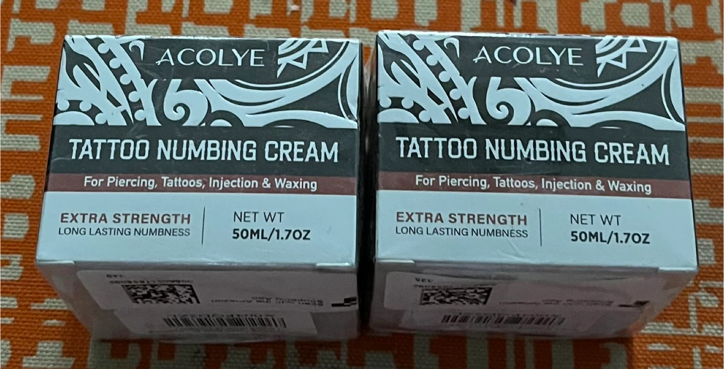 Acolye Tattoo Numbing Cream Extra Strength 50ML (1.7OZ) - 2 Pack